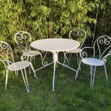 Salon de jardin en fer forgé