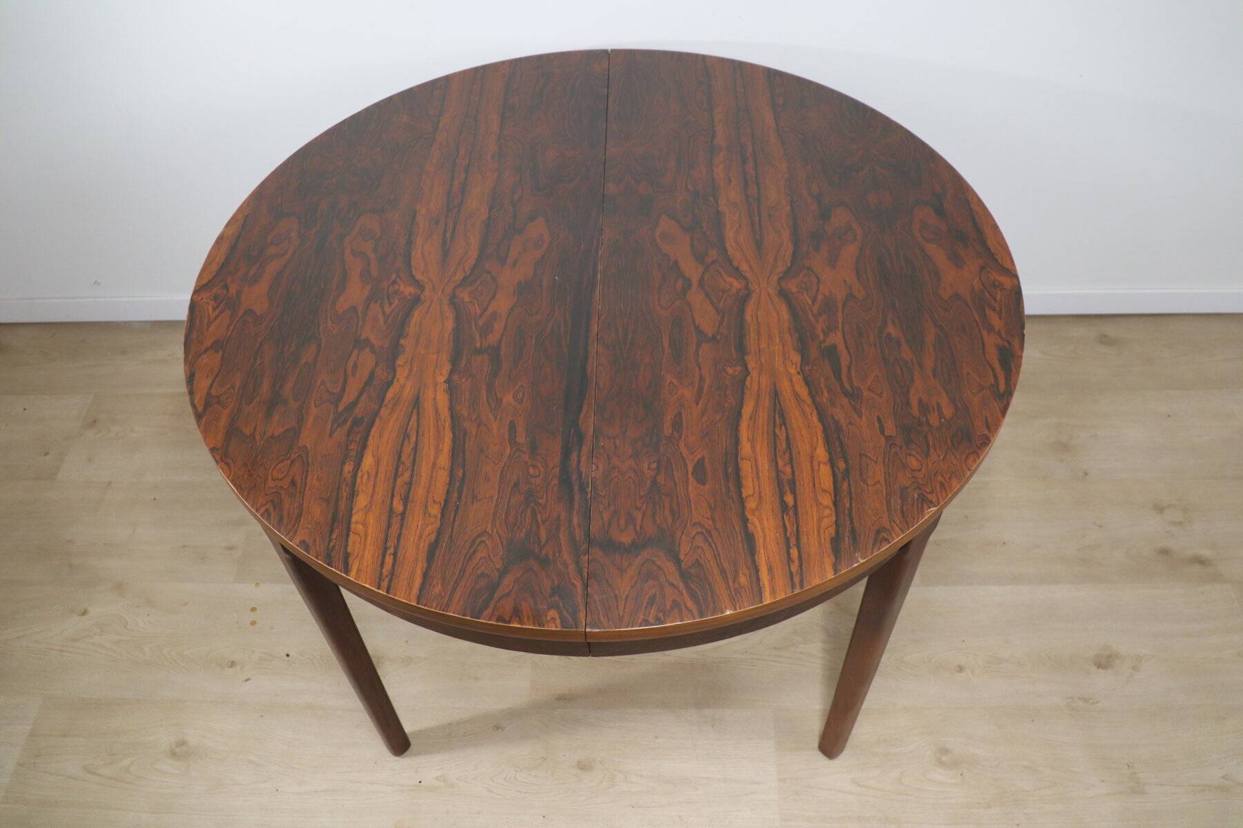 Vintage extendable rosewood dining table, 1960s