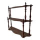 Étagère murale bois tourné