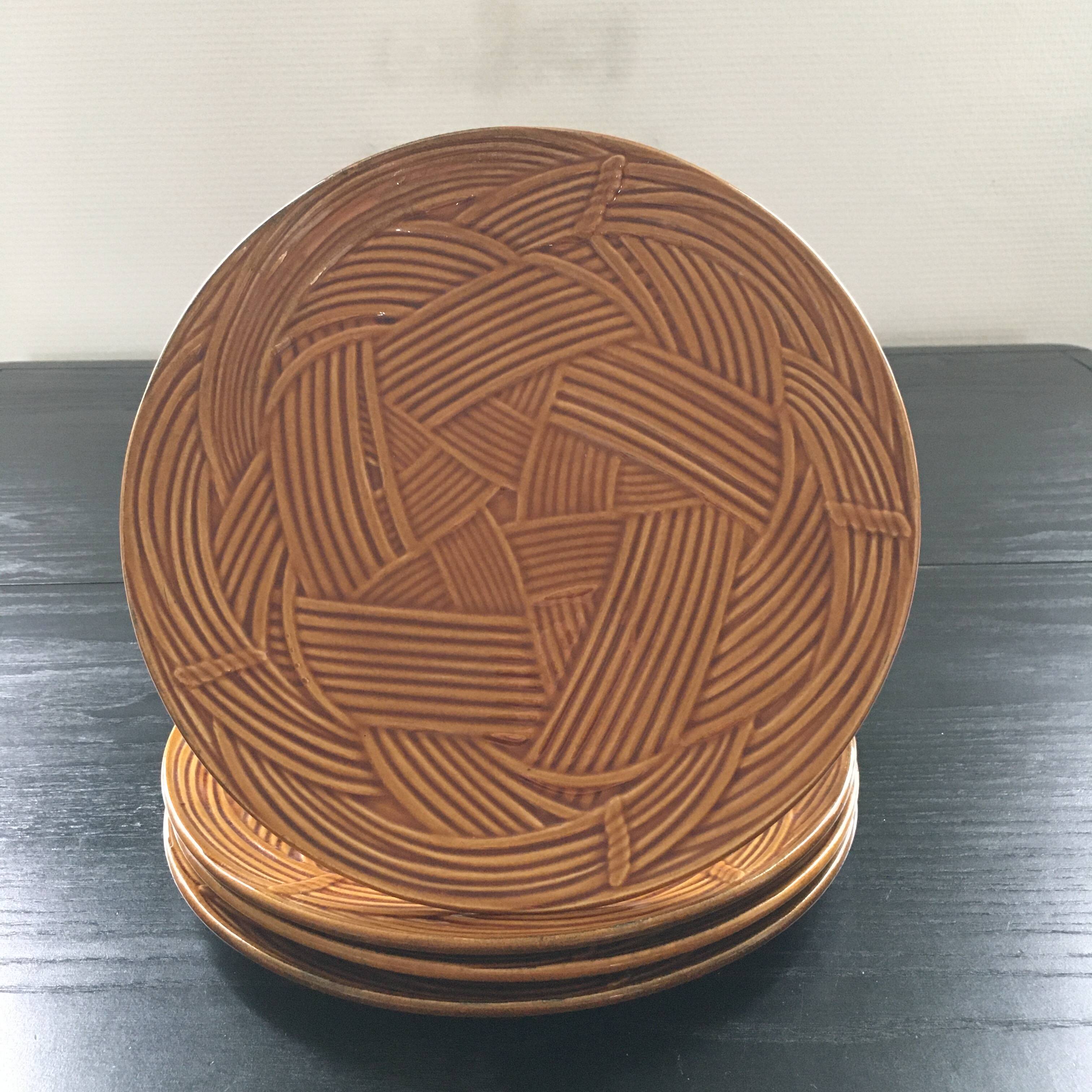 Set of 4 Gien plates