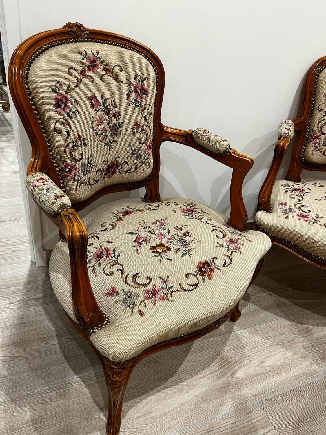 Pair of Louis XV armchairs