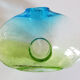 Green and blue Murano vase
