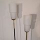 Floor lamp 1950 in brass metal and opaline