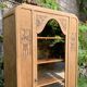 Armoire parisienne vitrée art déco bois brut 1930