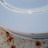 10 white flat plates Limoges