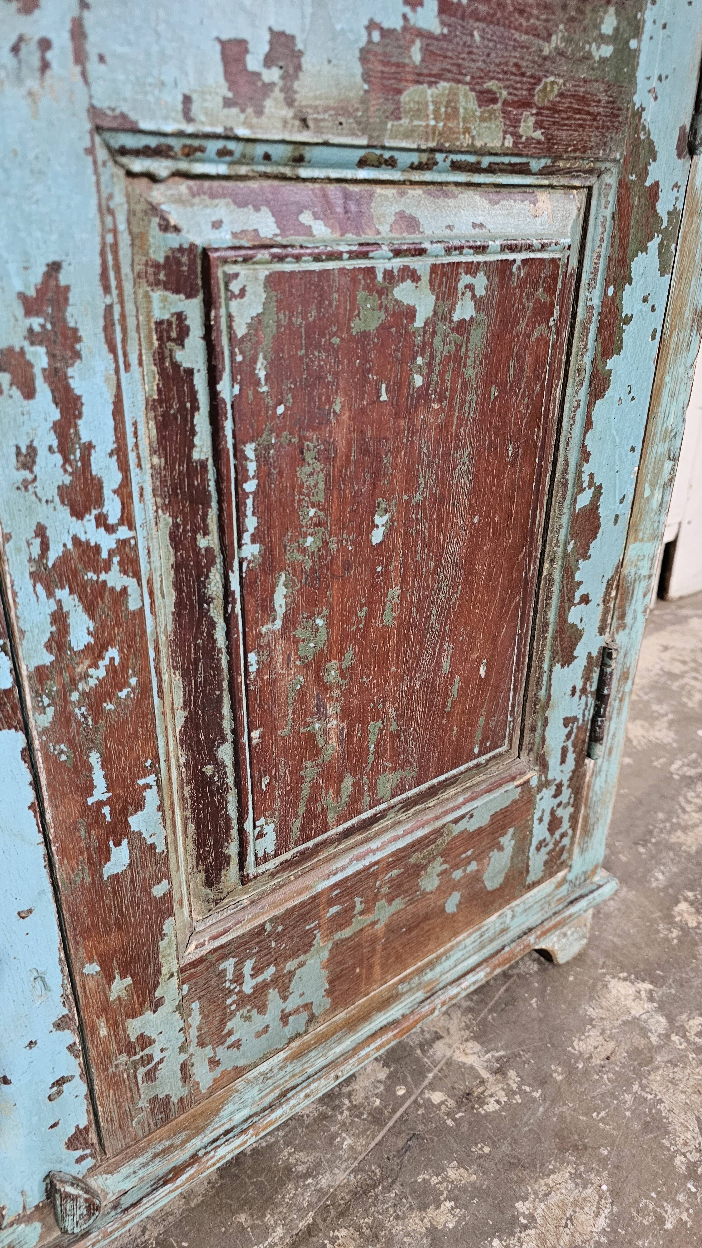 Antique Shekhawati cabinet in Burmese teak