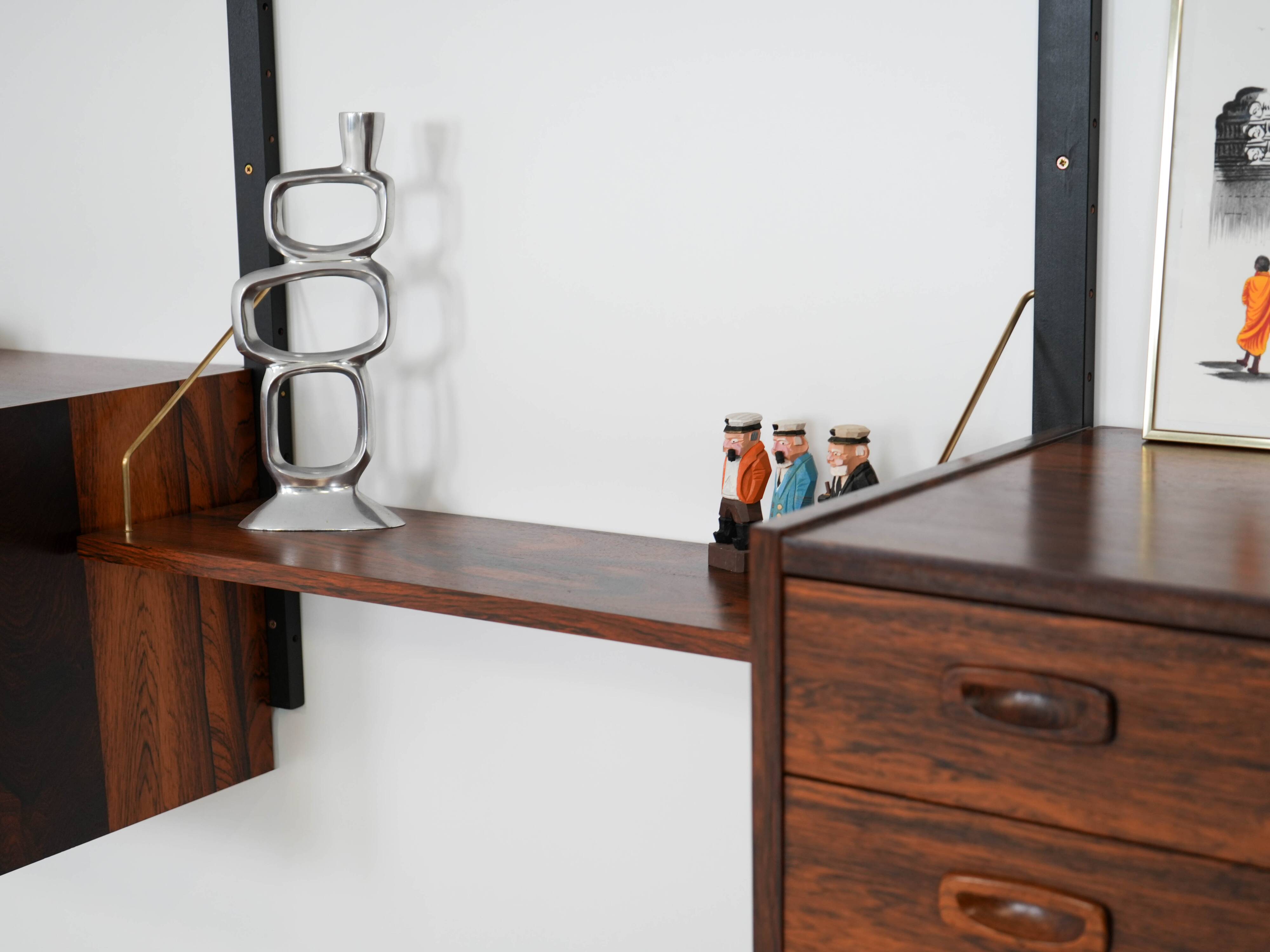 PS System rosewood bookcase, Danish design, 1960s, manufactured by Randers