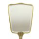French art deco hand mirror makeup mirror brass facet 31cm