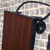 Console fer forgé et bois