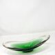 Scandinavian green glass dish