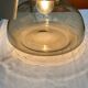 Vintage smoked glass pendant light, Italian work
