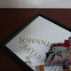 Miroir publicitaire Johnnie Walker - Déco bar vintage - 32 x 22