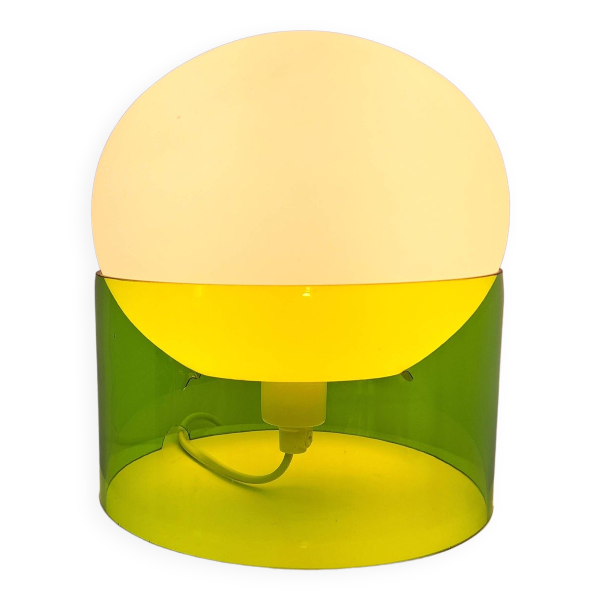 UFO glass globe lamp from Ikea vintage space age dlg by Joe Colombo