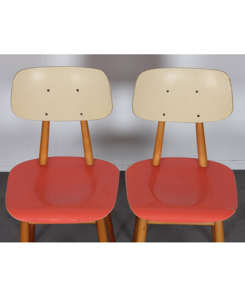 Paire de chaises vintage pour Ton, 1960