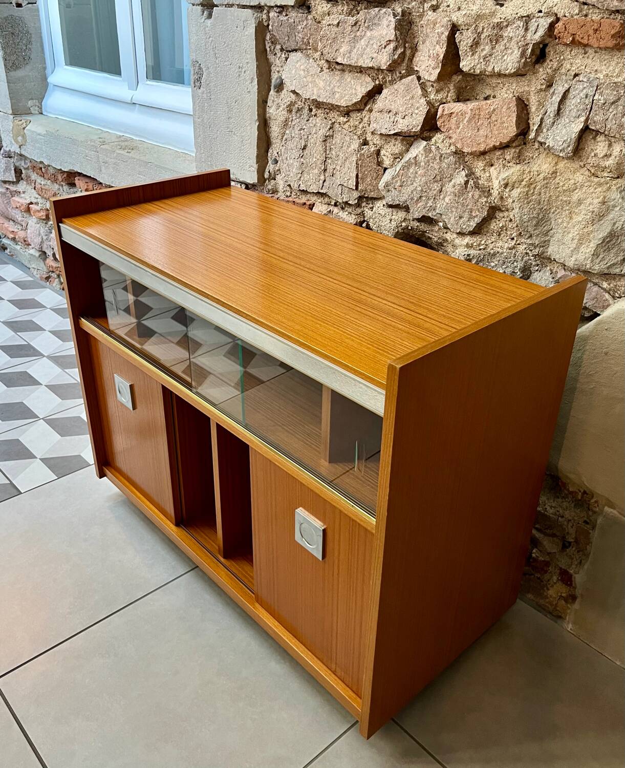 Vintage hi-fi furniture on wheels