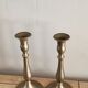Pair of bronze candle holders