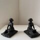 Art Nouveau bookends, Oriental woman, 1900