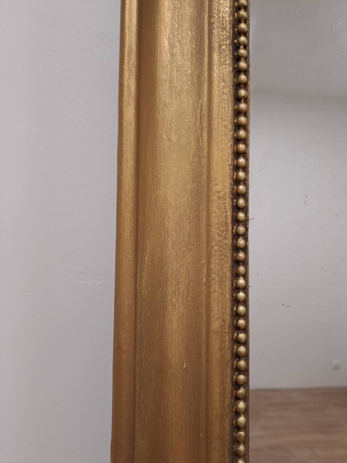 Large Louis Philippe mercury mirror 129 x 72 cm antique gold