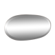 Miroir ovale biseauté 39x84cm