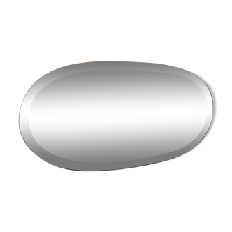 Miroir ovale biseauté 39x84cm