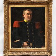 Portrait painting of a young French soldier, 1900