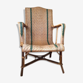 Wicker armchair