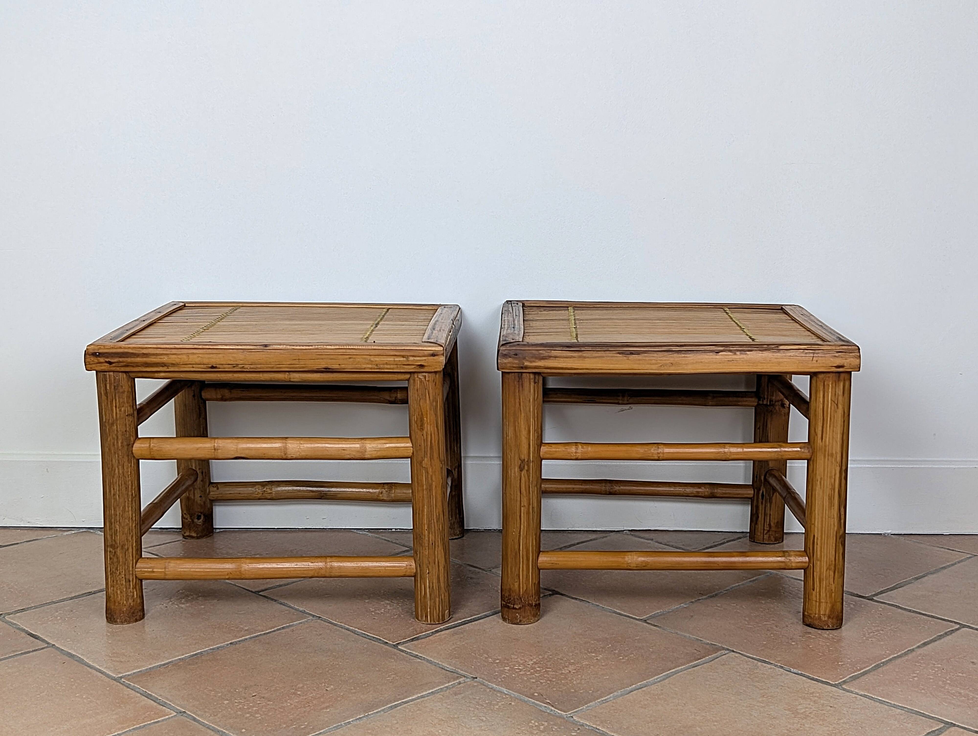 Chevets / bouts de canapé bambou