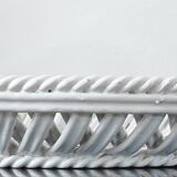 "Intrecciata" vintage fruit dish - Italian ceramic