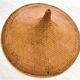 Asian Chinese hat in rattan wicker 60/70s with a diameter of 55 cm