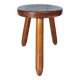 Tabouret tripode vintage en bois