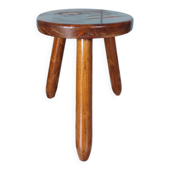 Vintage wooden tripod stool