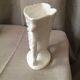 Pair of mariee vases in paris porcelain with floral decoration