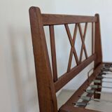 Bed, daybed, style reconstruction, in oak, 1950s.