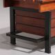 Vintage Wooden Bench with Storage Italiaans 1960