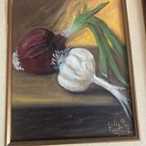 Tableau nature morte signé