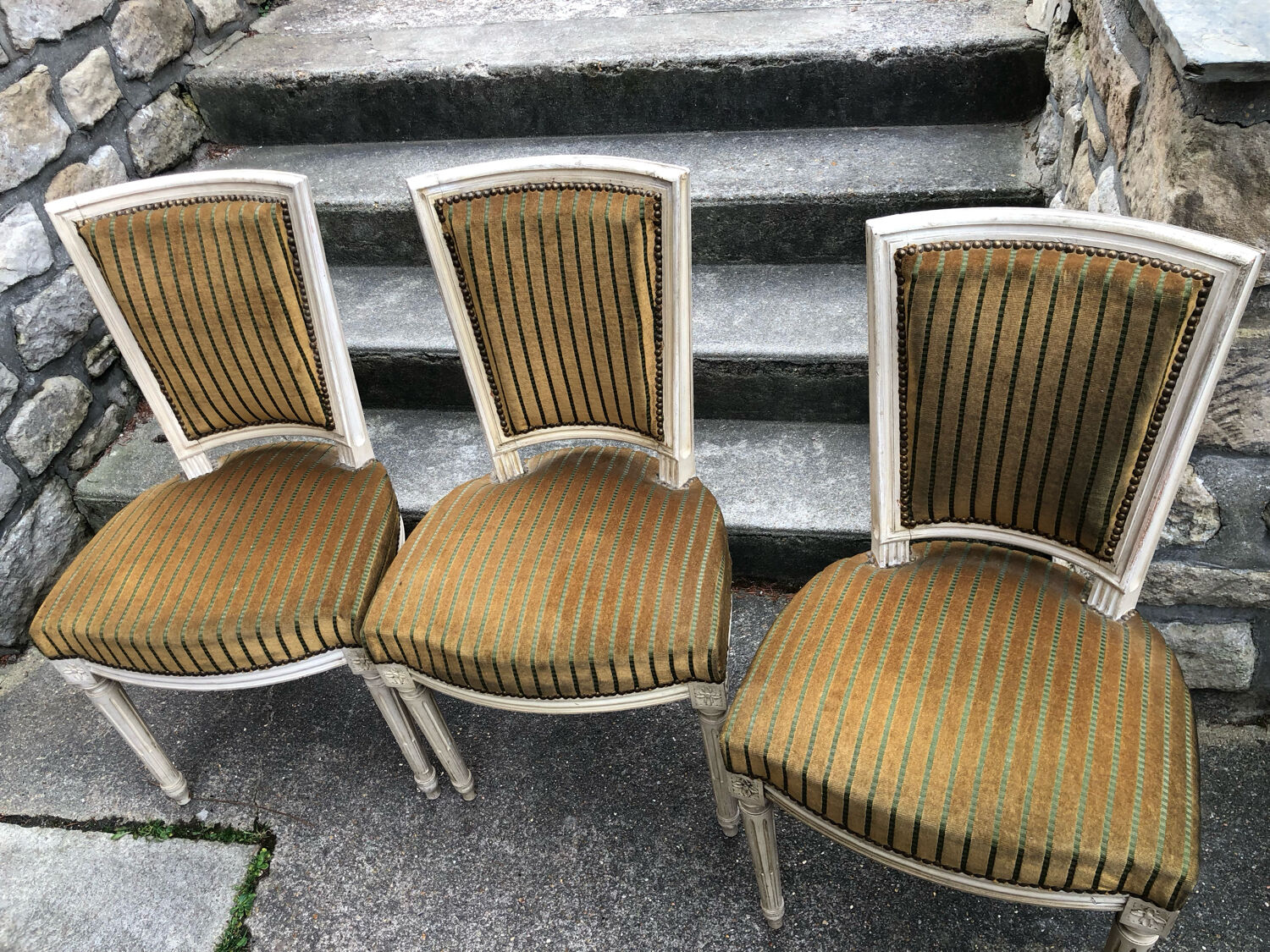 Four Louis XVI style chairs