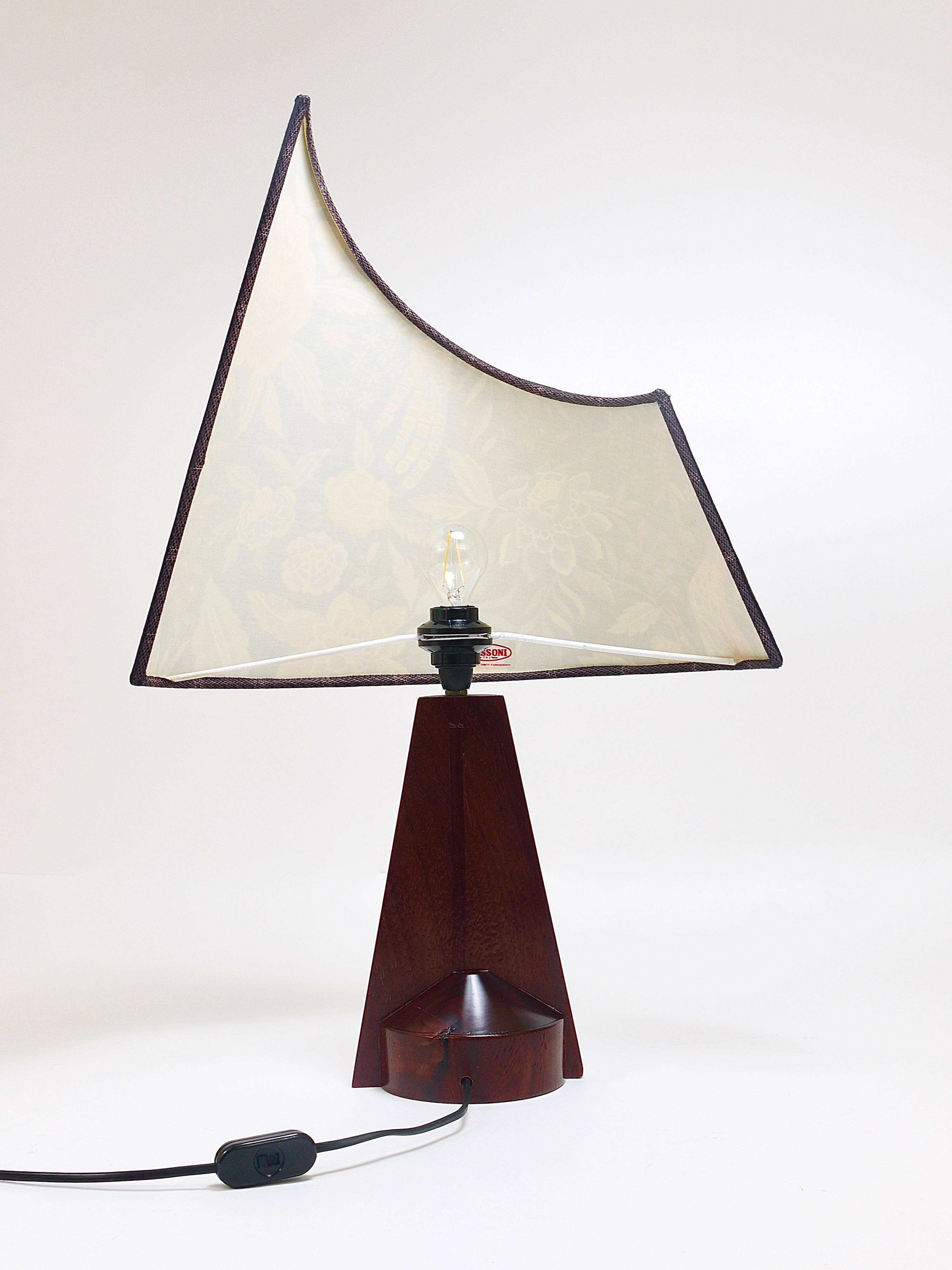 A pair of post-modern Missoni table lamps by Massimo Valloto, Italy, 1980s.