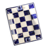 Very Large and Antique Checkered Ashtray - Early 20th Century