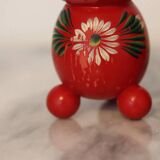 Pair of Swedish Dala Ball Candle holders