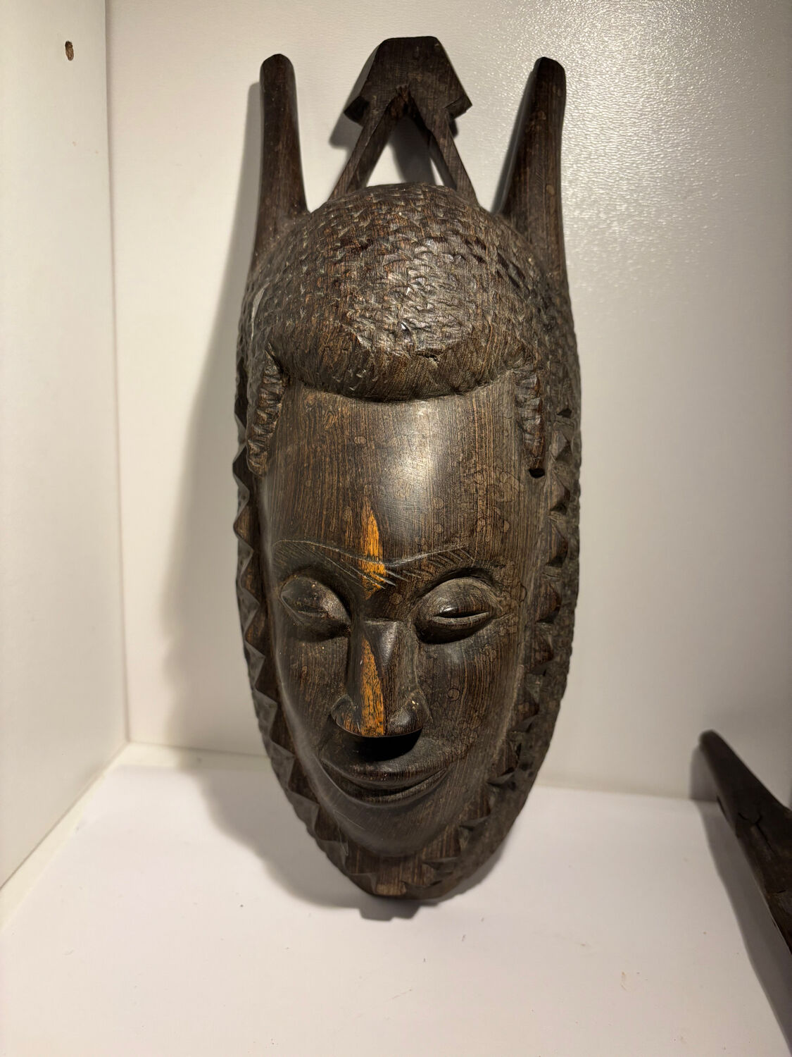 Paire de masques ancien collection art africain