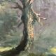 Tableau signé La forêt verte