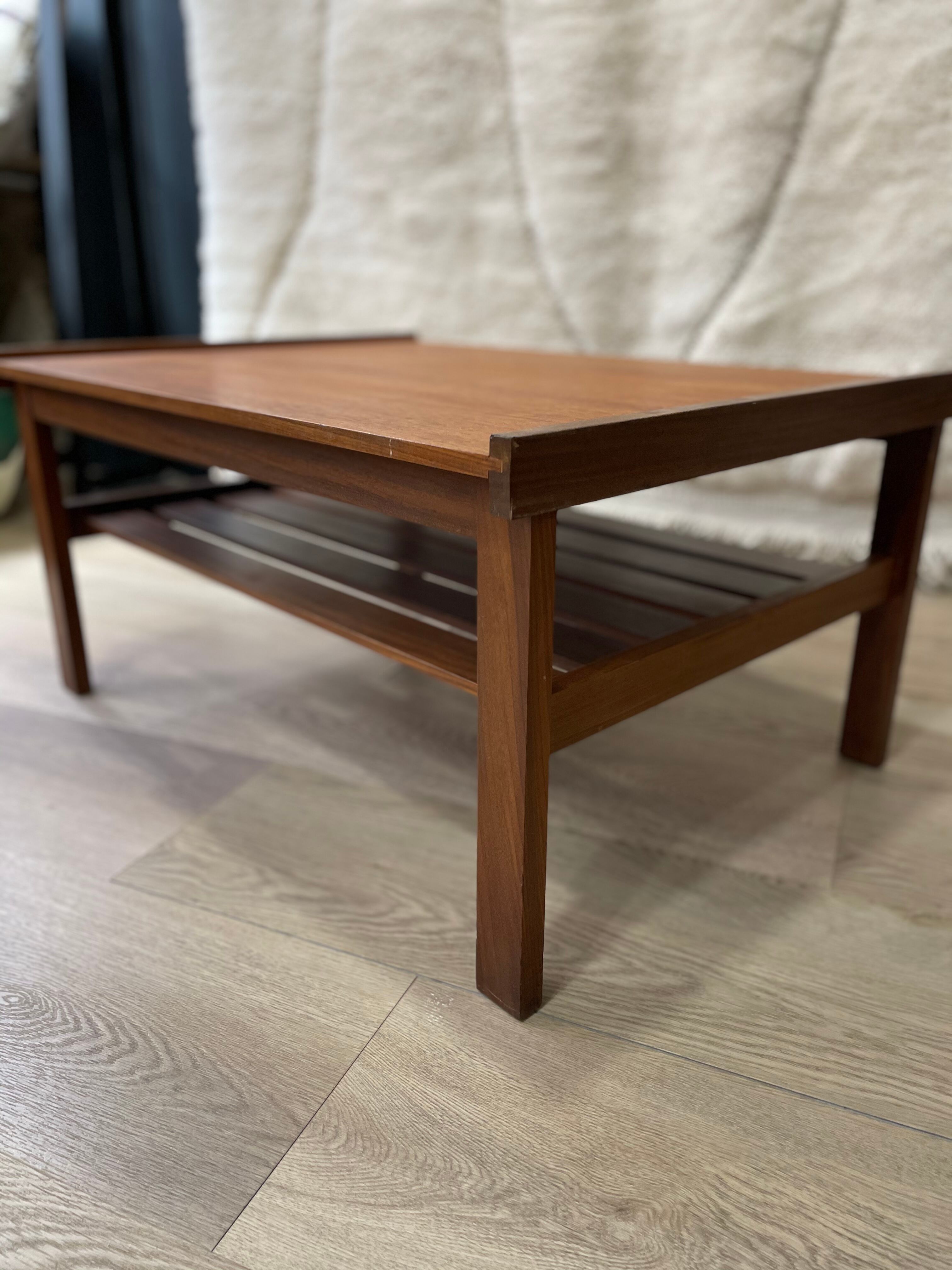 Scandinavian teak coffee table 50s