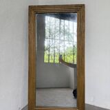 19th century rectangular gilded channel mirror