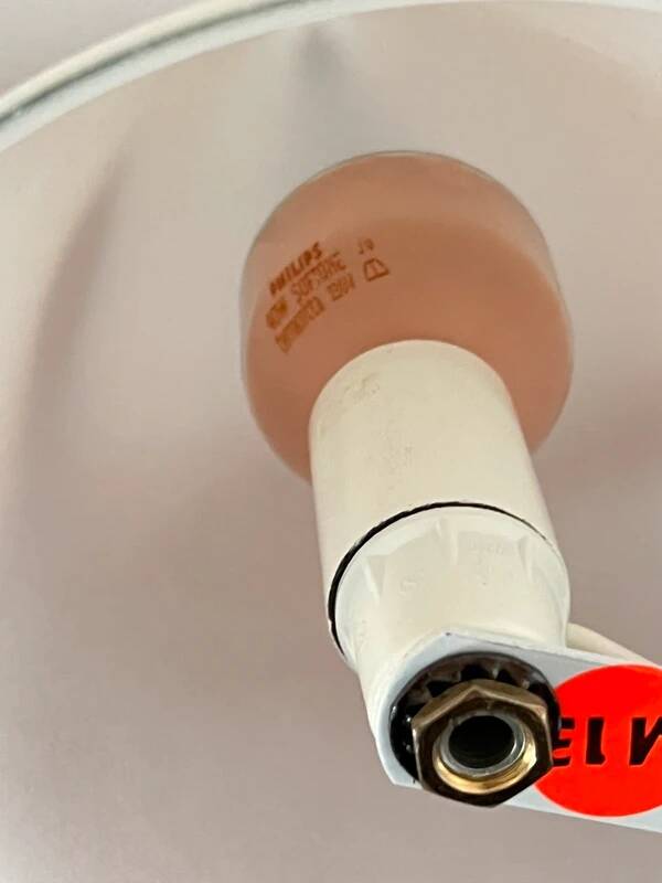 Vintage table lamp SCE opaline glass – Tipi / Iceberg model (1980s modernist)