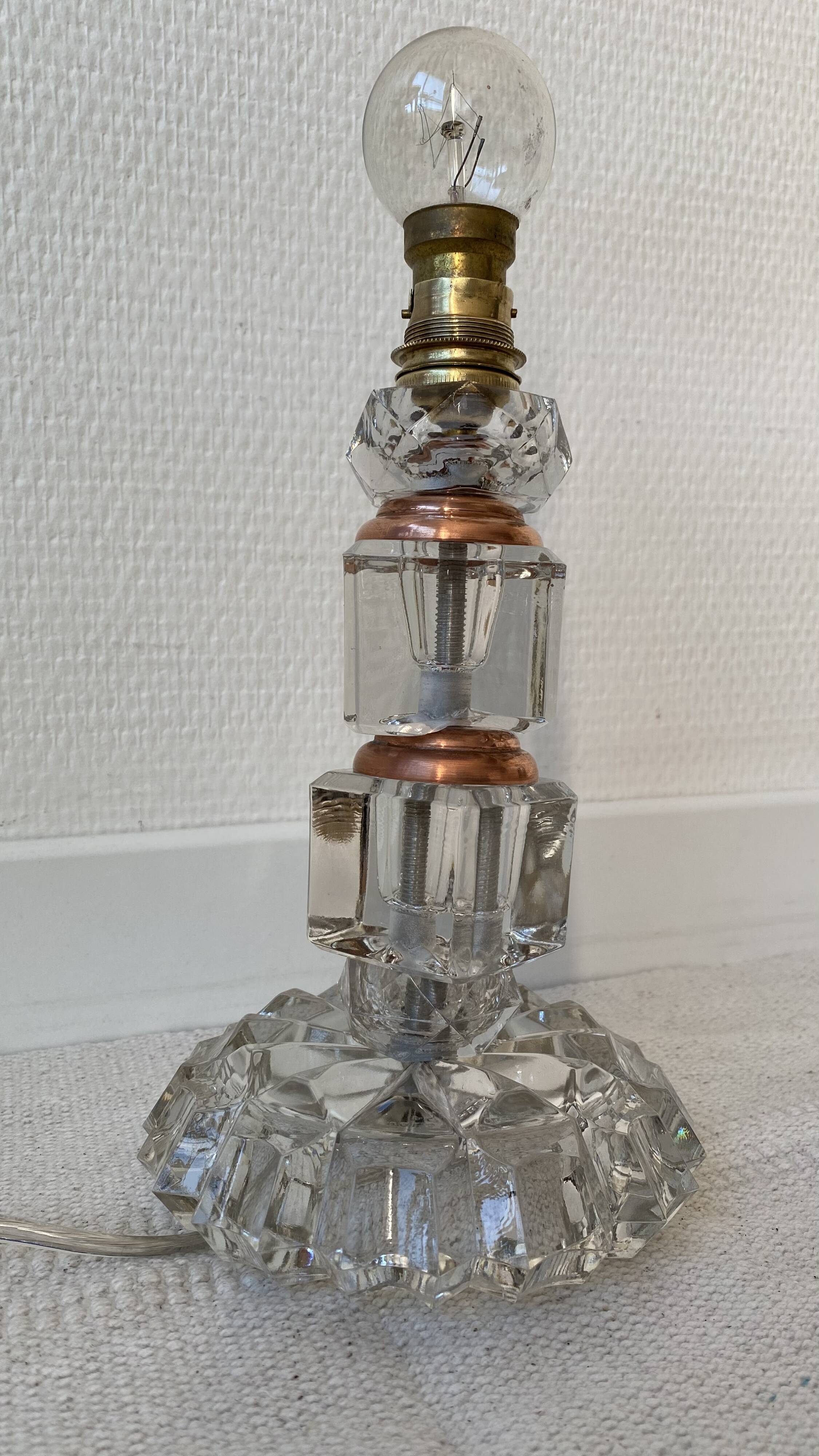 Lampe val St Lambert art déco