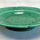Footed compote with shaded enamels Sarreguemines majolica