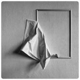 Art photo mounted in American crate