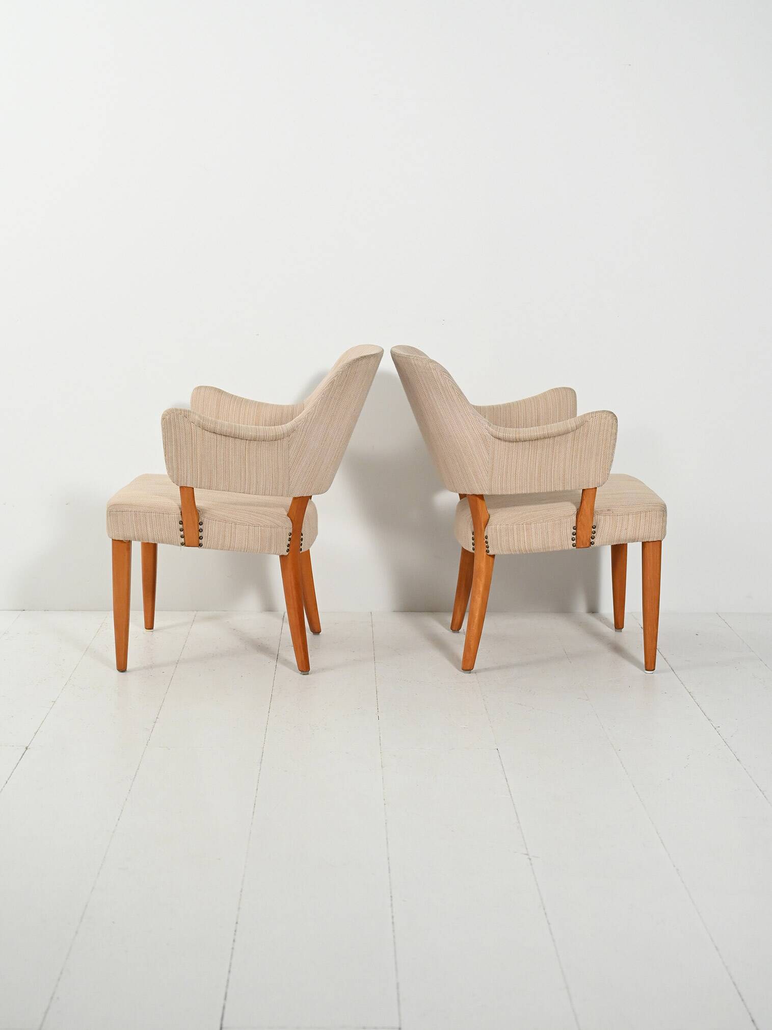 Pair of Swedish “Lata Greven” armchairs by Carl Malmsten