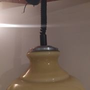 suspension vintage opaline Italy 1970 système Rolly