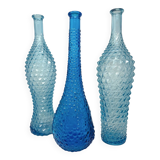 Ensemble de bouteilles bleues Empoli